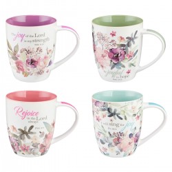 Mug Set-Rejoice (Set Of 4)