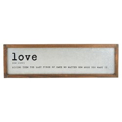 Metal Dictionary Sign-Love...