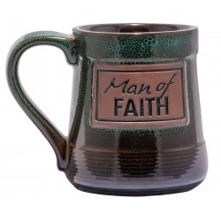 Mug-Pottery-Man Of Faith...