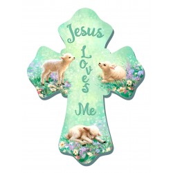 Wall Cross-Lambs/Jesus...