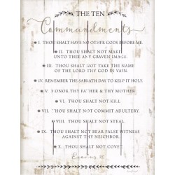 Rustic Pallet Art-The Ten...