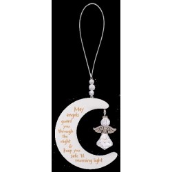Ornament-Moon Angel (5.75")
