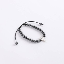 Bracelet-Beaded Hematite...