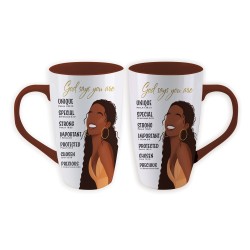 Mug-Latte-God Says (17 Oz)