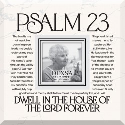 Glass Photo Frame-Psalm 23...