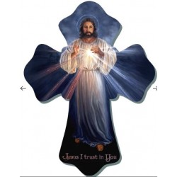 Wall Cross-Divine Mercy-MDF...