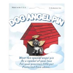 Lapel Pin-Dog Angel (Carded)