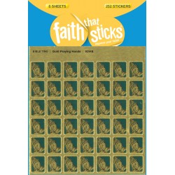 Sticker-Gold Praying Hands...